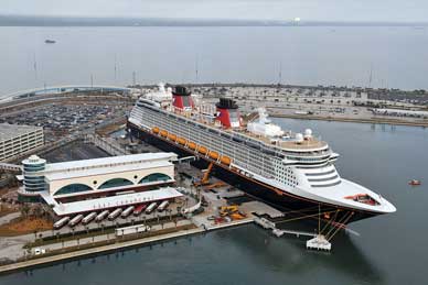Although others who came after like to take credit for the idea of a Disney-Port Canaveral collaboration, it was in 1967 that new Commissioner Malcolm “Mac” McLouth proposed that the authority make a pitch to Central Florida’s brand new Walt Disney World as its “outlet to the sea” for both goods and people. (Disney image)