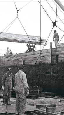 Lumber was one of the first cargo industries at the Port. (Port Canaveral image)