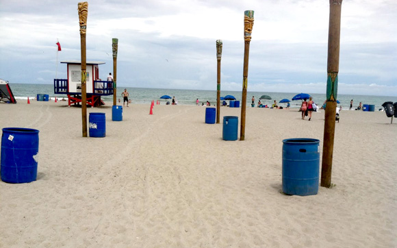 Our beaches in Brevard are beautiful, and "Creative Cans In the Sand" is determined to keep them that way. These plain trash cans