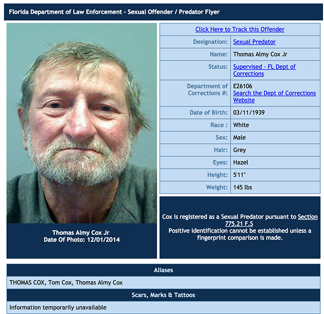 Registered Sex Offenders In Titusville