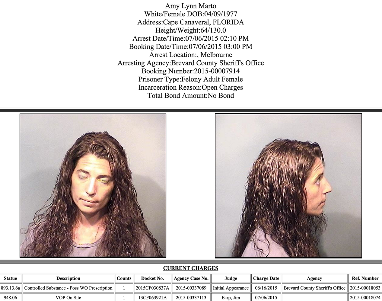 Arrests In Brevard County: July 7, 20151266 x 997