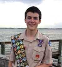 Dylan O’Shea followed the honorable and disciplined regime of a Scout and has earned an impressive 47 merit badges to date. (Image for SpaceCoastDaily.com)