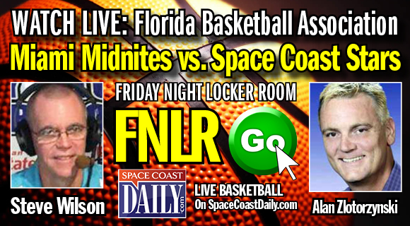 The Space Coast Stars, the newest team in the Florida Basketball Association and features many past Brevard County High School standouts, will host the Miami Midnites Saturday at 6:15 p.m. at Bethany Christian, located at 1100 Dorchester Avenue in Melbourne. If you can't make it to the game, you can listen to it live courtesy of the Friday Night Locker Room veteran broadcast crew of Steve Wilson and Alan Zlotorzynski. CLICK HERE to listen live starting at 6 p.m. Saturday.