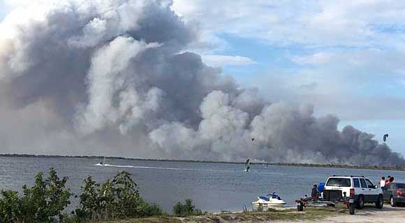 4738-Acre Wildfire At Merritt Island National Wildlife Refuge Now 56 Percent Contained - SpaceCoastDaily.com