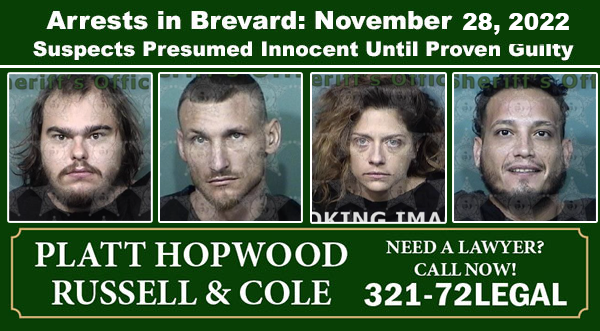 Arrests In Brevard County November Suspects Presumed