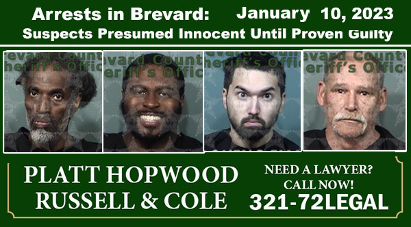 Arrests In Brevard County January Suspects Presumed