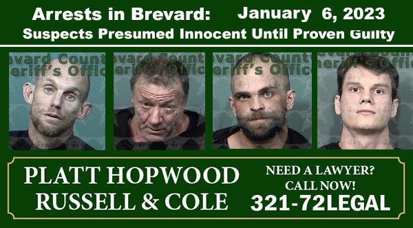 Arrests In Brevard County January 6 2023 Suspects Presumed Innocent