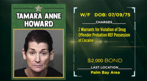 Wheel Of Fugitive Brevard Sheriffs Office Names Tamara Anne Howard