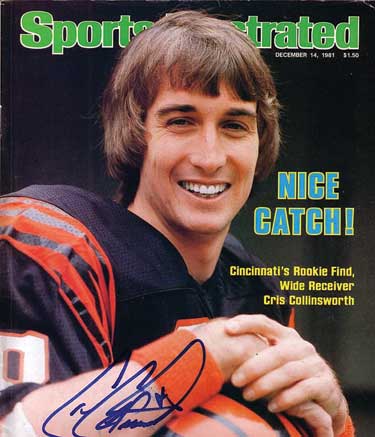 CRIS COLLINSWORTH made the cover of SI as a NFL rookie.