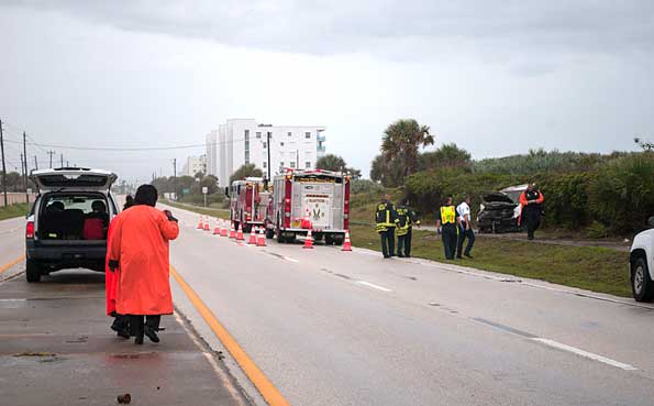 After traveling north on A1A through Indialantic, Indian Harbor Beach and Satellite Beach, Grilletto crashed just north of Hightower Beach. (Image by Michael Moore II)