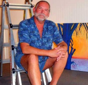 Dynamic composition, whimsical patterns, imbedded texture and bold, vivid color best define the provocative work of award winning artist E. Lee Wilson Jr. (Image for SpaceCoastDaily.com)