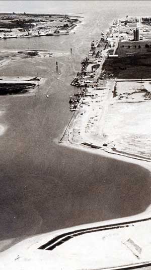 Development of southwest end of the Port harbor. (Port Canaveral image)