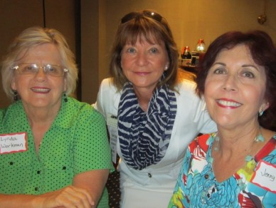 Lynda Workman, Anita Carbone, and Jenny Wall at the recent ABWA meeting in Indian Harbour Beach. (SpaceCoastDaily.com image)