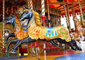 fair ride carousel horse