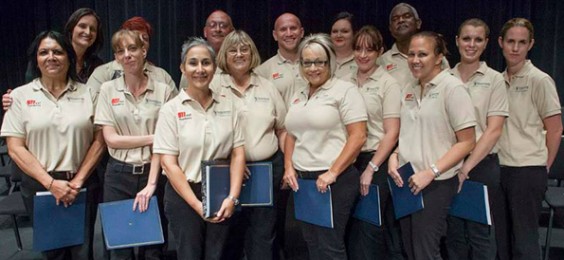 Graduates from the Insitute of Public Safety's 911 Dispatcher program were the first official graduates since BCC became Eastern Florida State College on July 1. (EFSC image)