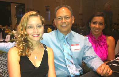 Lillian Mejia, left, with Dr.Mejia and Lorena Laisi, right. (Space Coast Medicine & Active Living image)