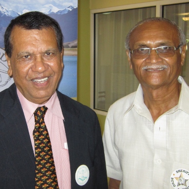 Dr. Naren Shah with Dr. Kantilal Bhalani. (Space Coast Medicine & Active Living image)