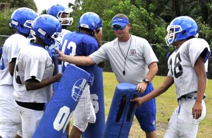 COACH AJAY ULMER has 15 starters back from a 10-2 team in 2012. It won’t be a surprise if they make a deep playoff run as this team is loaded at every position. This could be a breakout year for Heritage as the Panthers rely on the arm and feet of highly rated Clinton Moxam (Sr. QB) and (So. RB) Josh Gaines who rushed for over a 1,000 yards last season as a Freshman. Dedric Witherspoon will lead the secondary. (SpaceCoastDaily.com image)