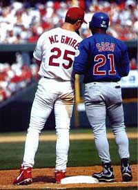 DYNAMIC DUO: With blatant disregard for the legacy of baseball's greatest, Big Mac and Slammin' Sammy perpetrated a monumental fraud on our national past time in 1998.