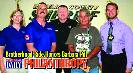 BREVARD COUNTY SHERIFF WAYNE IVEY: We were honored today to meet the Brotherhood Ride, a non-profit group comprised of volunteers founded in 2007 with a primary goal to offer support to the families left behind after a line of duty death. (BCSO image)