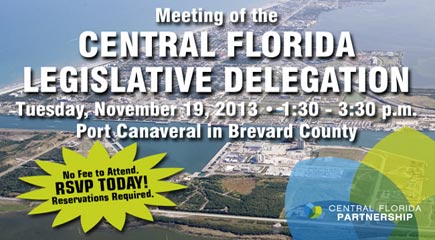 Expert panelists and presenters will advance Central Florida Regional Priorities, adopted by the board of directors of the Central Florida Partnership, during this first-time community event at Port Canaveral, central Florida’s gateway to the global marketplace.  