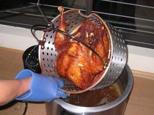 Use extreme caution and understand the hazards of deep frying your holiday turkey.