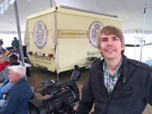 Logan Hemenway of the Brevard Public Schools Television was on hand to record the festivities and will produce a film showcasing the heartfelt occasion. (SpaceCoastDaily.com image)