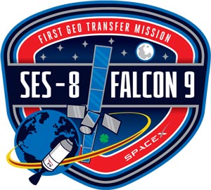 The SpaceX Falcon 9 rocket will deliver the SES-8 satellite to a Geostationary Transfer Orbit (GTO). SES-8 is a commercial telecommunications satellite.