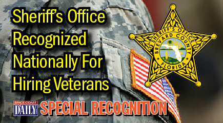 The Brevard County Sheriff’s Office was recognized by the Military Times “Best for Vets” for its commitment to providing opportunities to America’s Veterans.