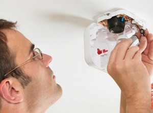 service smoke detector