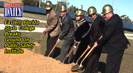 A new Public Safety Institute that will provide training in a wide range of criminal justice fields began rising Wednesday during a groundbreaking on the Melbourne campus of Eastern Florida State College. (EFSC image)