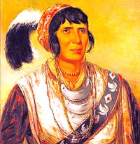 Osceola, the leader of the Seminole tribes. (Wikipedia image)