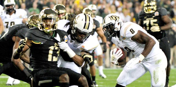 The most memorable season in UCF football history came to a thrilling conclusion as the Knights earned the most memorable win in program history with a 52-42 triumph over Baylor in the 2014 Tostitos Fiesta Bowl. (UCF image)