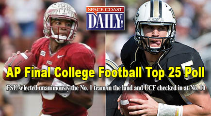 AP Final College Football Top 25 Poll - Space Coast Daily