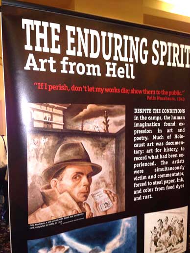 The City of Cocoa Beach welcomed the Simon Wiesenthal Center's World-Renowned, "The Courage To Remember: The Holocaust 1933-1945," traveling exhibit today. (Image for SpaceCoastDaily.com)