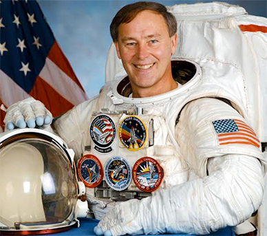 Ross performed two of the mission’s four spacewalks to install the critical center section of the truss, the S- Zero element, to the station. Ross served as Chief of the Vehicle Integration Test Office at Johnson Space Center from 2003 to 2011 before his retirement from NASA in 2012. He recently published an autobiography, entitled “Spacewalker: My Journey in Space and Faith as NASA’s Record-Setting Frequent Flyer.” He will release a children’s book, “Spacewalker: My Journey to the Stars, based upon this autobiography later in 2014. (NASA image)