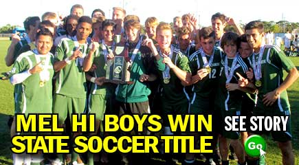 The Melbourne boys soccer team dominated Fleming Island today to win the 4A State Championship.