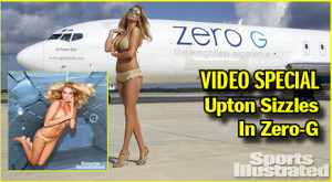 Supermodel Kate Upton was on the Space Coast for a photo shoot that defied gravity while posing in a Zero-G plane for the 2014 Sports Illustrated Swimsuit edition – for the third consecutive time. (SI images)