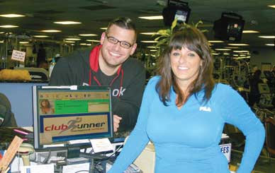 Island Fitness manager Eric Yoder, left, with owner Linda Wardell. (Space Coast Medicine & Active Living image)