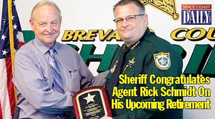 Please join me in congratulating Agent Rick Schmidt on his upcoming retirement from the Brevard County Sheriff's Office. (BCSO image)