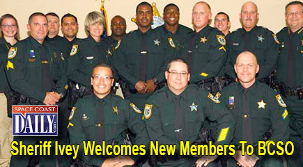 Sheriff Ivey Welcomes New Members To BCSO - Space Coast Daily