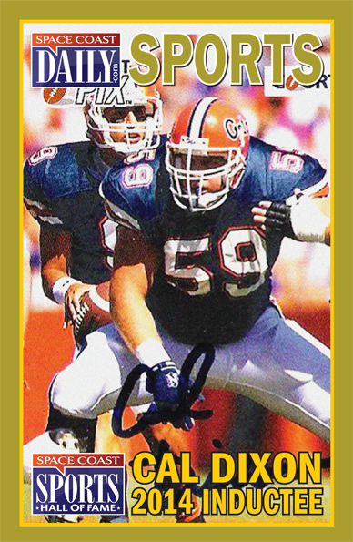 At UF, Cal Dixon started 35 consecutive games and appeared in 41 during the 1988 to 1991 seasons, participating in 2,361 offensive plays during his career. He anchored an offensive line that outscored opponents 776 to 362, won 19 of 23 games and claimed an SEC championship in his final two years.