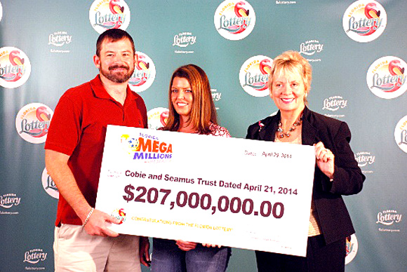 Raymond Moyer and Robyn Collier, both 35, of Merritt Island, claimed a $207 million MEGA MILLIONS® prize from the drawing held on Tuesday, March 18, 2014. 