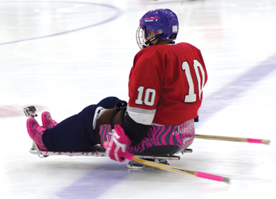 THE GENERAL PUBLIC is familiar with wheelchair sports, such as basketball and track and field, but sled hockey is another story. Even though the game was developed in the 1960’s in Sweden and migrated to the United States in the 1990’s, becoming an official Paralympics sport in the winter games of 1994, many people still don’t know anything about it.