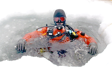 EFSC professor Chris Petrie lives out his love of science during a trip to Antarctica. In late May, Petrie will lead two Study Abroad trips to Belize focusing on marine biology and tropical ecology. (EFSC image)