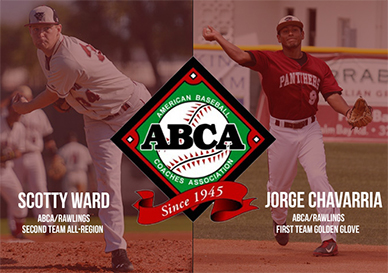 Junior Scotty Ward was named ABCA/Rawlings Second Team All-Region, and senior Jorge Chavarria earned First Team Golden Glove honors. (Florida Tech image)