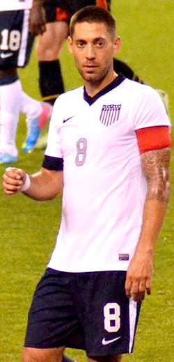 Clint "Captain America" Dempsey is the captain of the United States national team. (Wikipedia image)