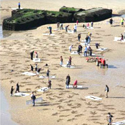 Drawings On Beach Represent Fallen D-Day Soldiers - Space Coast Daily