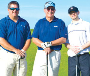 The 2013 Health First Golf Tourney included, left to right, Barry Forbes, Steve Johnson and Dwain Stilson. (Image for SpaceCoastDaily.com)