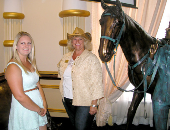 Board member Dana Robertson with daughter Krista Robertson. (Nancy Lundell image)